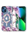 Etui Tech-Protect Magmood MagSafe Apple iPhone 13 mini Růžová květinová