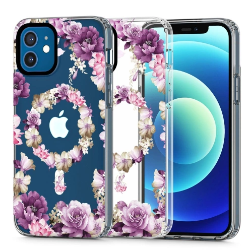 Buy Tech-Protect Magmood MagSafe Apple iPhone 12/12 Pro Rose Floral - THP2162 - {ean13} - Home Screen Store Europe