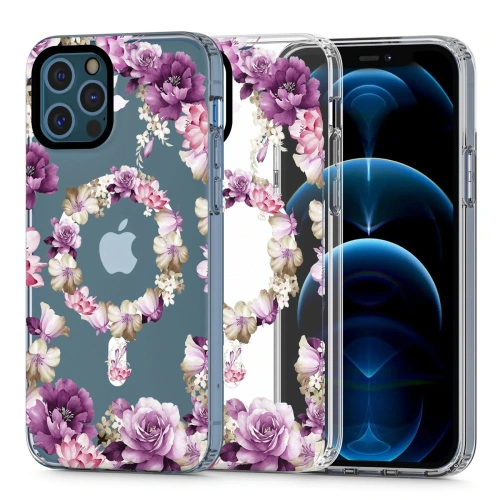 Buy Tech-Protect Magmood MagSafe Apple iPhone 12/12 Pro Rose Floral - THP2162 - {ean13} - Home Screen Store Europe
