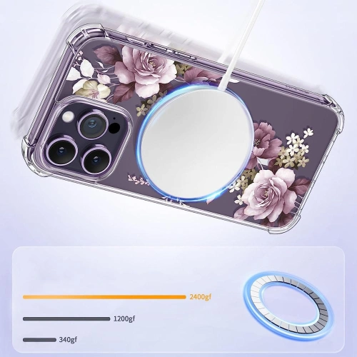 Kup Etui Tech-Protect Magmood MagSafe Apple iPhone 12/12 Pro Rózsás Virág - THP2162 - {ean13} - Sklep Home Screen