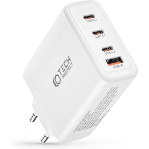 Kup Tech-Protect Încărcător de rețea NC100W-GaN Încărcător de rețea cu 4 porturi PD 100W QC 3.0 Alb - THP2167 - {ean13} - Sklep Home Screen