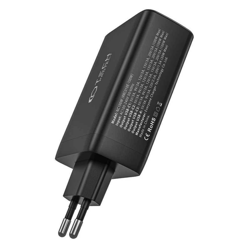 Ładowarka sieciowa Tech-Protect NC100W-GaN 4-port Network Charger PD 100W QC 3.0 White