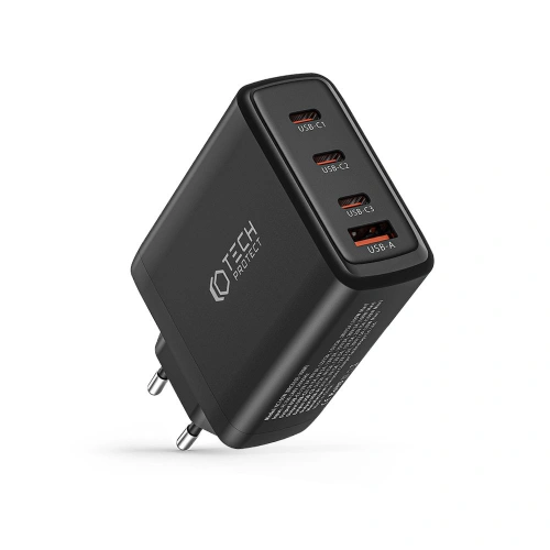 Kup Tech-Protect Încărcător de rețea NC100W-GaN Încărcător de rețea cu 4 porturi PD 100W QC 3.0 Negru - THP2168 - {ean13} - Sklep Home Screen