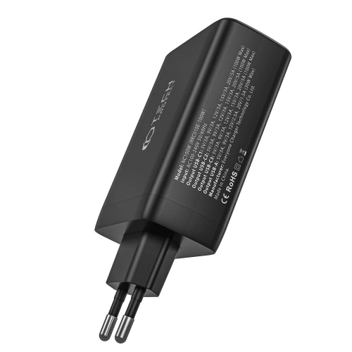 Kup Tech-Protect Încărcător de rețea NC100W-GaN Încărcător de rețea cu 4 porturi PD 100W QC 3.0 Negru - THP2168 - {ean13} - Sklep Home Screen