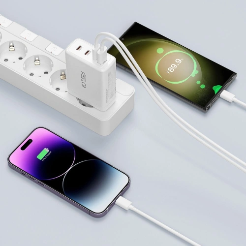 Kup Tech-Protect Încărcător de rețea NC100W-GaN Încărcător de rețea cu 4 porturi PD 100W QC 3.0 Negru - THP2168 - {ean13} - Sklep Home Screen