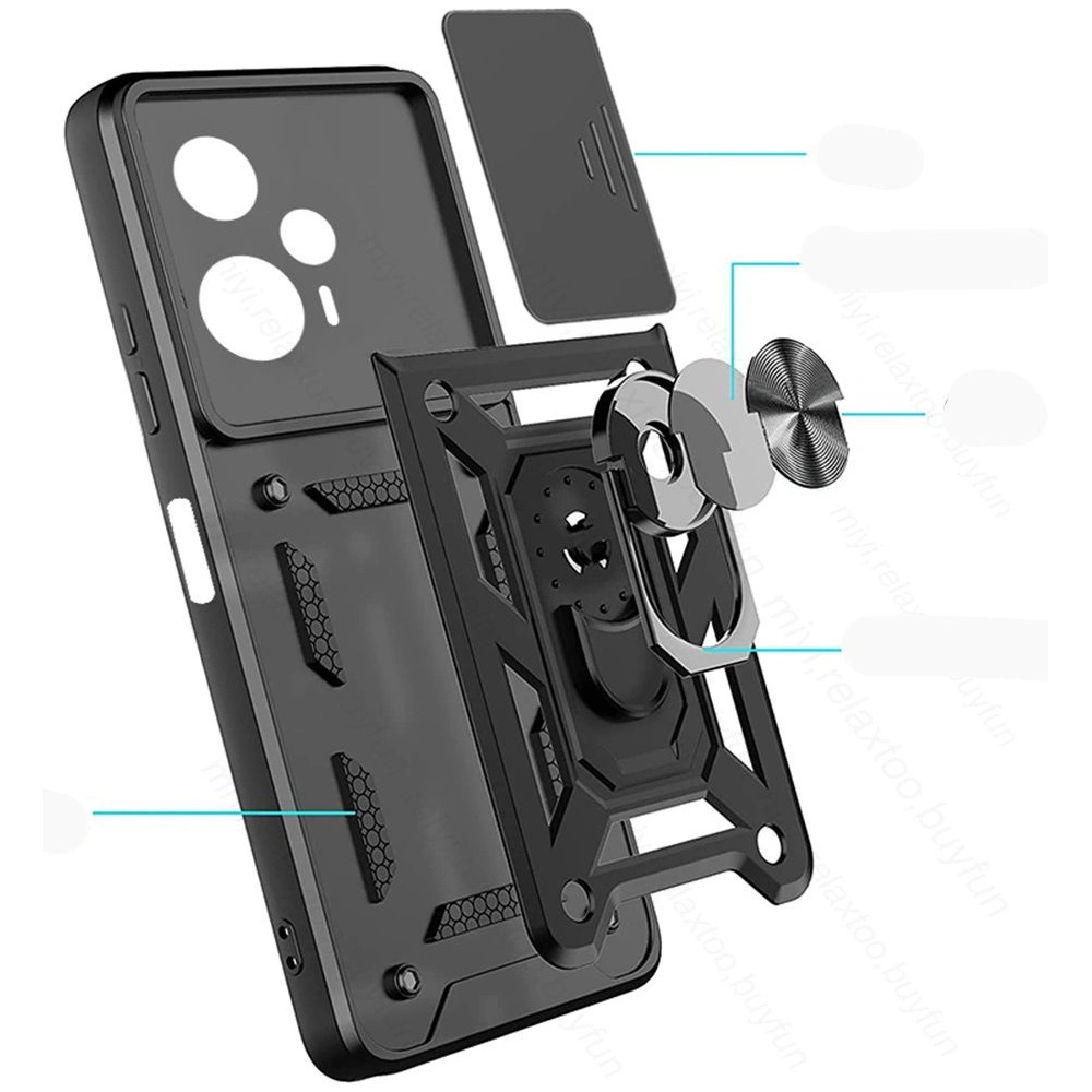 Etui Tech-Protect CamShield Pro Xiaomi POCO F5 Black