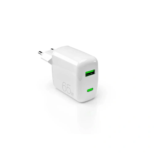 Kup PURO MiniPro Încărcător de perete GaN USB-C/USB-A 65W PD (alb) - PUR723 - {ean13} - Sklep Home Screen