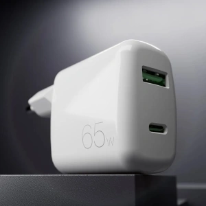 Kup Ładowarka sieciowa PURO MiniPro Wall Charger GaN USB-C/USB-A 65W PD (biały) - PUR723 - {ean13} - Sklep Home Screen