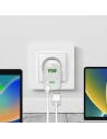 Kup PURO MiniPro Încărcător de perete GaN USB-C/USB-A 65W PD (alb) - PUR723 - {ean13} - Sklep Home Screen
