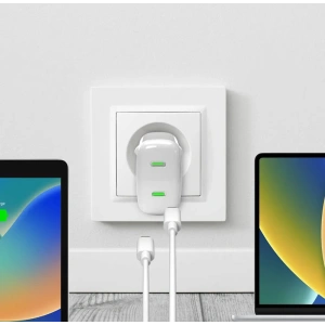 Kup Ładowarka sieciowa PURO MiniPro Wall Charger GaN 2x USB-C 35W PD (biały) - PUR724 - {ean13} - Sklep Home Screen