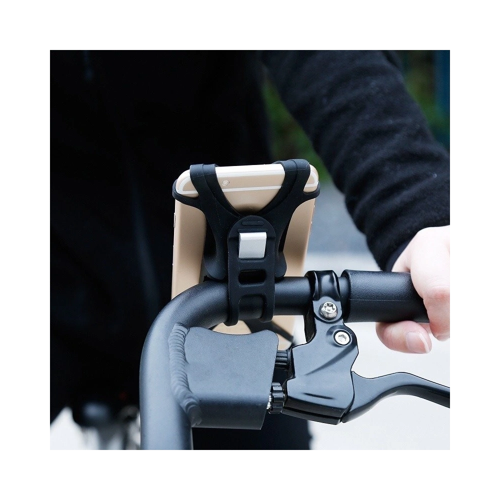 Uchwyt rowerowy Baseus Miracle do telefonów - czarny