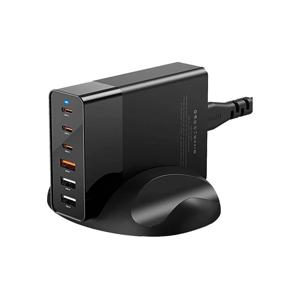 Ładowarka sieciowa Blitzwolf BW-S25 3xUSB-A + 3xUSB-C, 75W (czarna)
