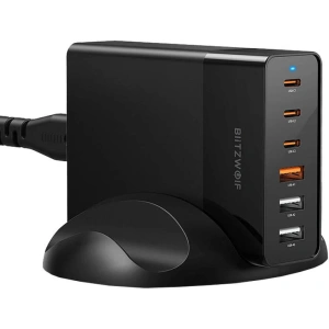 Kup Încărcător de rețea Blitzwolf BW-S25 3xUSB-A + 3xUSB-C, 75W (negru) - BLZ570 - {ean13} - Sklep Home Screen