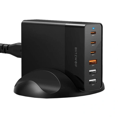 Kup Încărcător de rețea Blitzwolf BW-S25 3xUSB-A + 3xUSB-C, 75W (negru) - BLZ570 - {ean13} - Sklep Home Screen