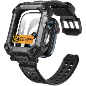 Kup Set husă + sticlă Supcase Unicorn Beetle Pro Apple Watch 4/5/6/7/SE/8/9 44/45mm Negru - SPC367 - {ean13} - Sklep Home Screen