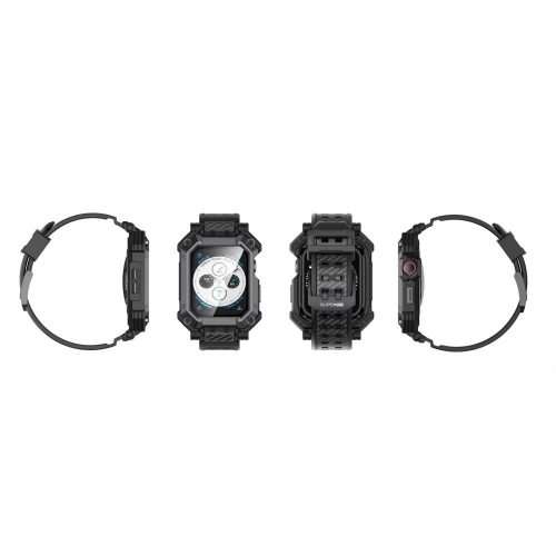 Kup Set mit Case + Glas Supcase Unicorn Beetle Pro Apple Watch 4/5/6/7/SE/8/9 44/45mm Schwarz - SPC367 - {ean13} - Sklep Home Screen