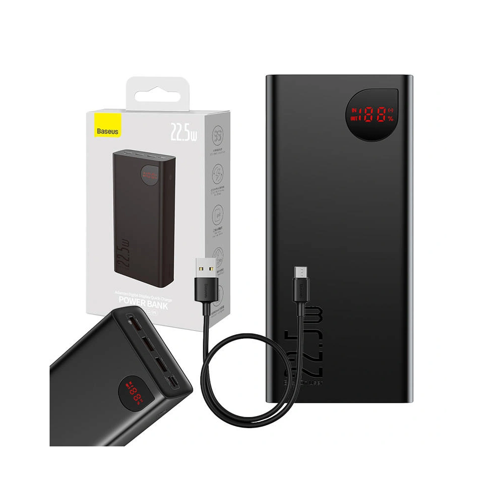 Powerbank Baseus Adaman 40000mAh 22,5W (czarny)