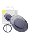 Baseus Încărcător wireless Simple 2 15W + cablu USB-C/USB-C (violet)