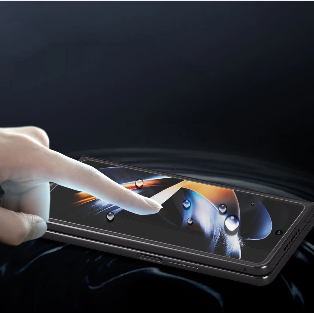 Szkło hartowane z klejem UV Whitestone Dome Glass Samsung Galaxy Z Fold 5 Clear [2 PACK]