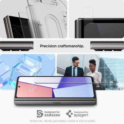 Kup Spigen Samsung Gehärtetes Glas Glas.tr ez Fit Galaxy Z Fold 5 Klar [2 PACK] - SPN2895 - {ean13} - Sklep Home Screen