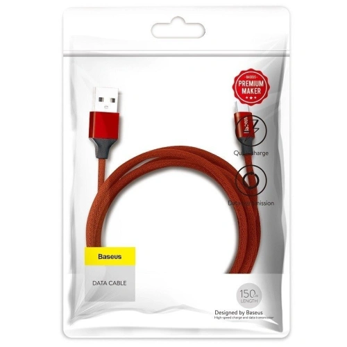 Kup Kábel Baseus Yiven Micro USB 150cm 2A - piros - BSU116RED - {ean13} - Sklep Home Screen