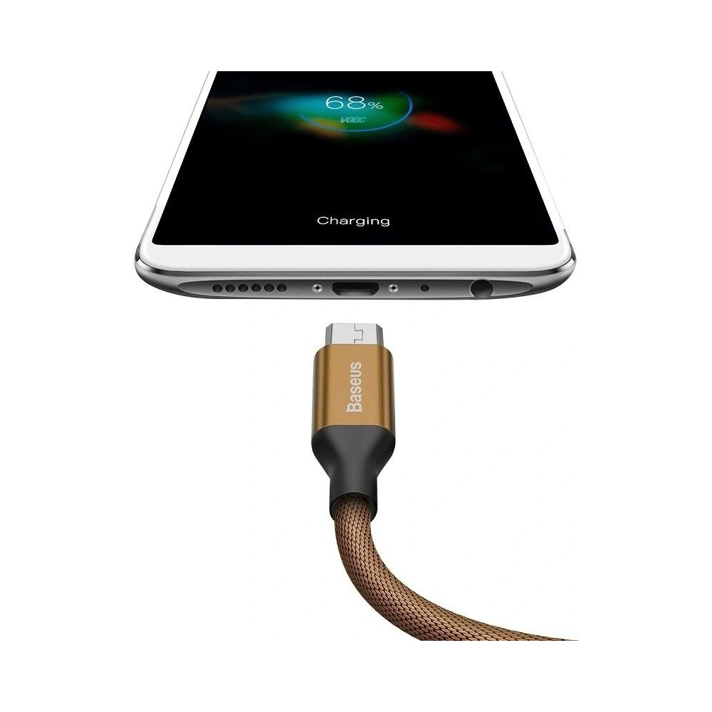 Kabel Baseus Yiven Micro USB 150cm 2A - brązowy