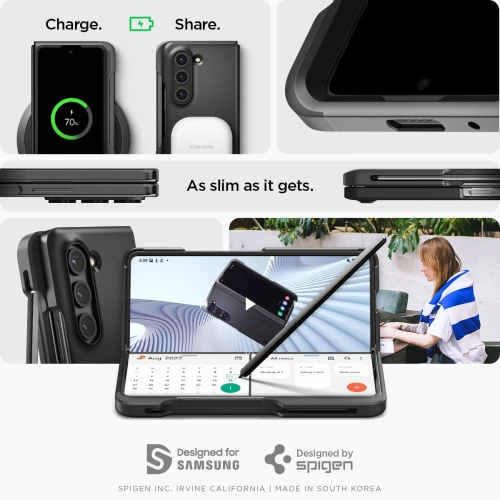 Kup Etui Spigen Thin Fit Pen Samsung Galaxy Z Fold 5 Fekete - SPN2901 - {ean13} - Sklep Home Screen