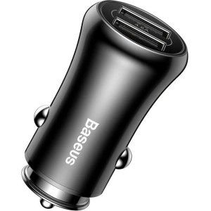  Ładowarka samochodowa Baseus Gentleman 2xUSB (czarna)