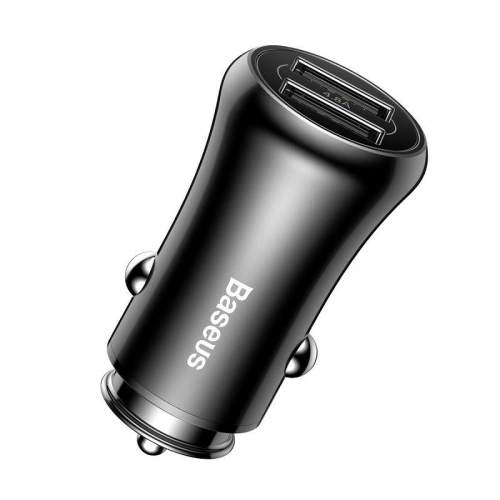 Buy Baseus Gentleman Car Charger 2xUSB Black - BSU118BLK - {ean13} - Home Screen Store Europe