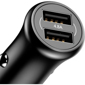  Ładowarka samochodowa Baseus Gentleman 2xUSB (czarna)
