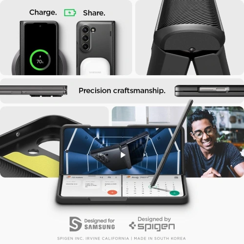Kup Etui Spigen Slim Armor Pro Samsung Galaxy Z Fold 5 Fekete - SPN2904 - {ean13} - Sklep Home Screen
