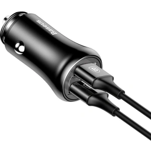 Ładowarka samochodowa Baseus Gentleman 2xUSB (czarna)