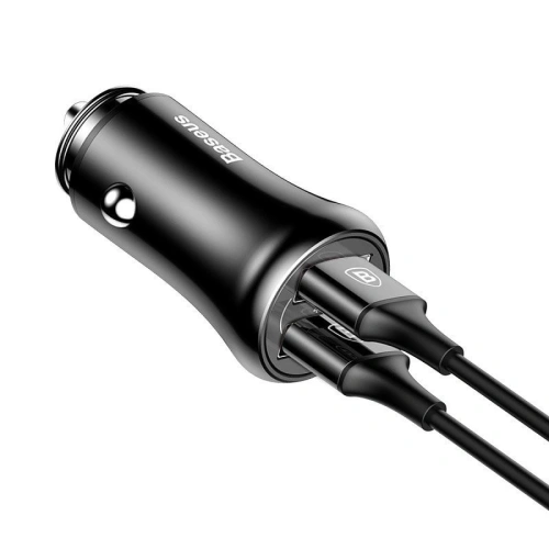 Buy Baseus Gentleman Car Charger 2xUSB Black - BSU118BLK - {ean13} - Home Screen Store Europe