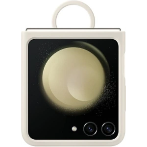 Buy Samsung Galaxy Z Flip 5 EF-PF731TUEGWW cream Silicone Case with Ring - SMG899 - {ean13} - Home Screen Store Europe