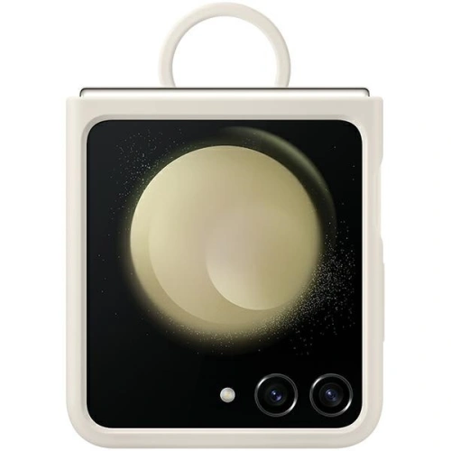 Kup Samsung Gehäuse Galaxy Z Flip 5 EF-PF731TUEGWW creme/creme Silikonhülle mit Ring - SMG899 - {ean13} - Sklep Home Screen