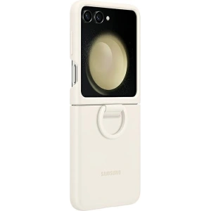 Buy Samsung Galaxy Z Flip 5 EF-PF731TUEGWW cream Silicone Case with Ring - SMG899 - {ean13} - Home Screen Store Europe