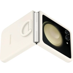 Kup Etui Samsung Galaxy Z Flip 5 EF-PF731TUEGWW krémové/cream silikonový obal s prstenem - SMG899 - {ean13} - Sklep Home Screen