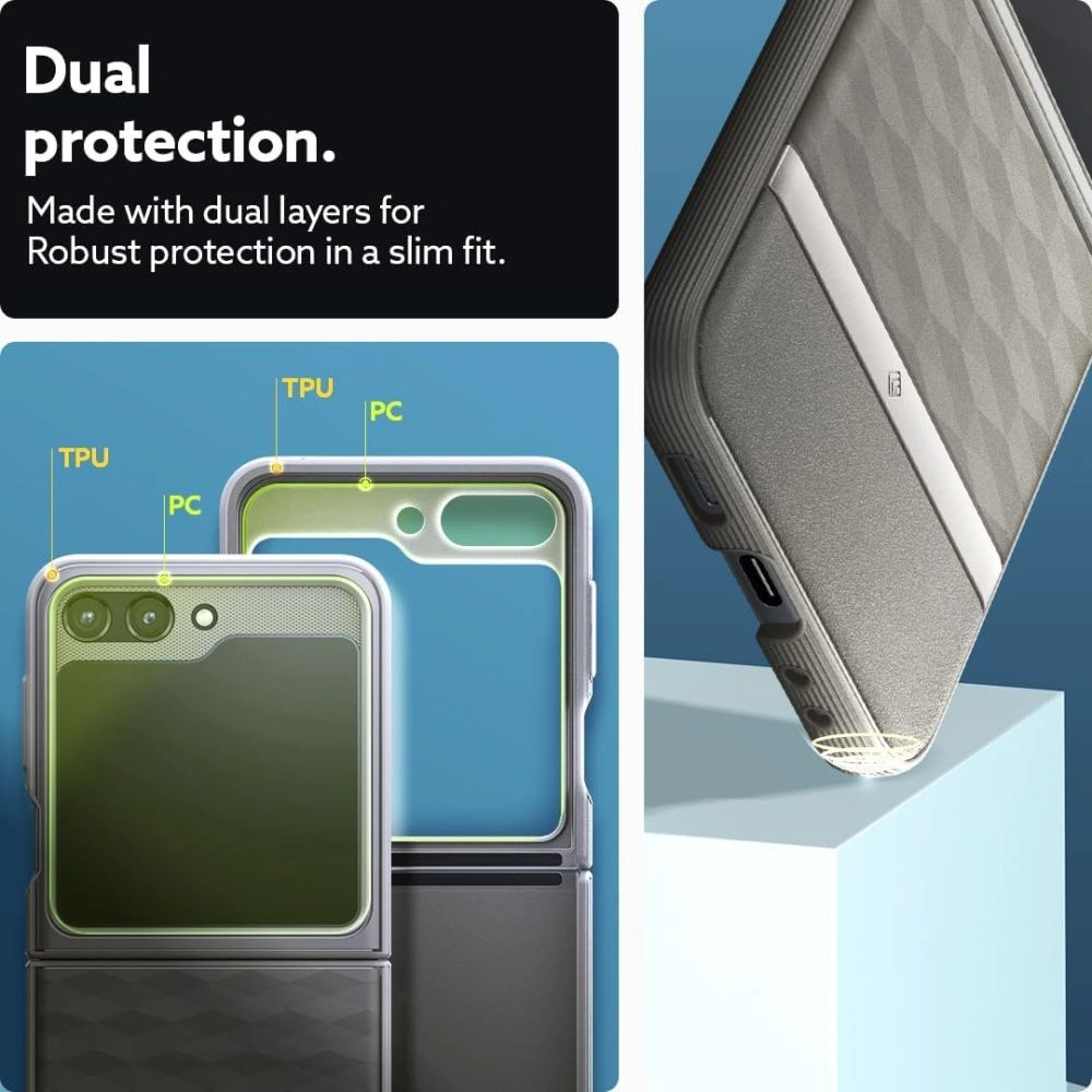 Etui Caseology Parallax Samsung Galaxy Z Flip 5 Ash Grey