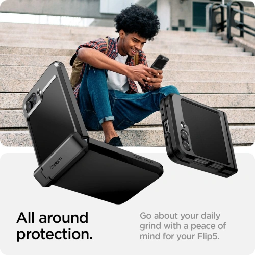 Kup Spigen Samsung Schutzhülle Tough Armor Pro Galaxy Z Flip 5 Schwarz - SPN2907 - {ean13} - Sklep Home Screen