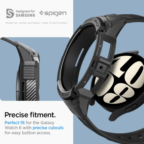 Buy Spigen Rugged Armor Pro Samsung Galaxy Watch 6 40mm Matte Black - SPN2913 - {ean13} - Home Screen Store Europe