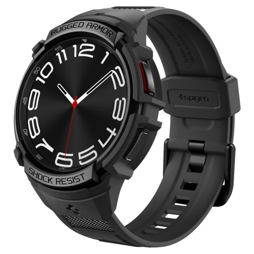 Kup Pasek Spigen Rugged Armor Pro Samsung Galaxy Watch 6 Classic 43mm Matt Fekete - SPN2914 - {ean13} - Sklep Home Screen