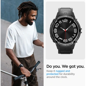 Kup Pasek Spigen Rugged Armor Pro Samsung Galaxy Watch 6 Classic 43mm Matte Black - SPN2914 - {ean13} - Sklep Home Screen