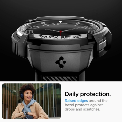 Kup Spigen Samsung Curea Rugged Armor Pro Galaxy Watch 6 Classic 43mm Matte Black - SPN2914 - {ean13} - Sklep Home Screen