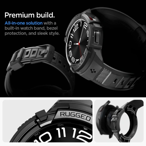 Kup Spigen Samsung Curea Rugged Armor Pro Galaxy Watch 6 Classic 43mm Matte Black - SPN2914 - {ean13} - Sklep Home Screen