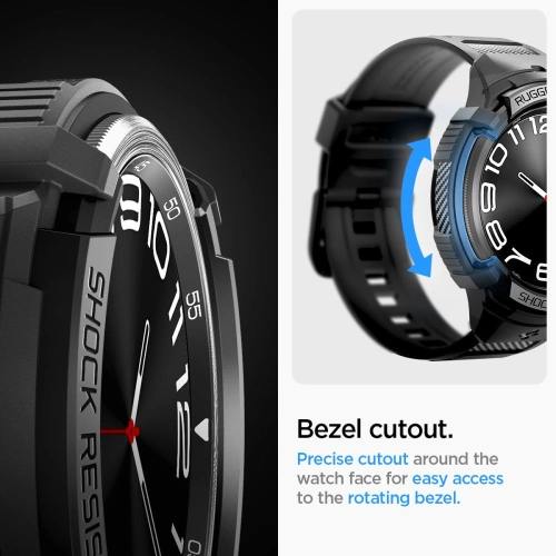 Kup Pasek Spigen Rugged Armor Pro Samsung Galaxy Watch 6 Classic 47mm Matná Černá - SPN2915 - {ean13} - Sklep Home Screen