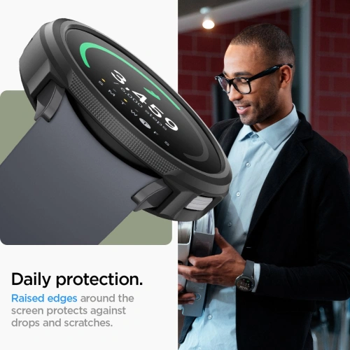 Kup Spigen Samsung Gehäuse Liquid Air Galaxy Watch 6 40mm Matt Schwarz - SPN2916 - {ean13} - Sklep Home Screen