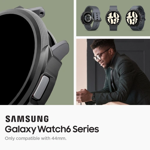 Kup Spigen Samsung Gehäuse Liquid Air Galaxy Watch 6 44mm Matt Schwarz - SPN2917 - {ean13} - Sklep Home Screen