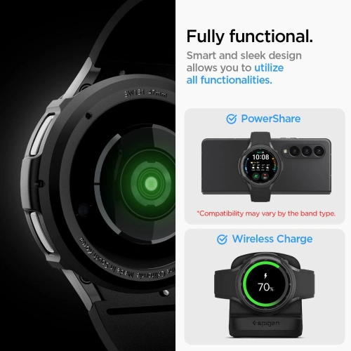 Kup Etui Spigen Liquid Air Samsung Galaxy Watch 6 Classic 47mm Matte Black - SPN2919 - {ean13} - Sklep Home Screen
