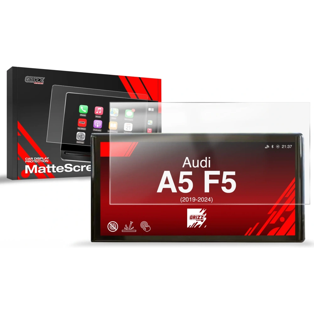 Folia matowa GrizzGlass CarDisplay Protection do Audi A5 F5 10,1" 2019-2024