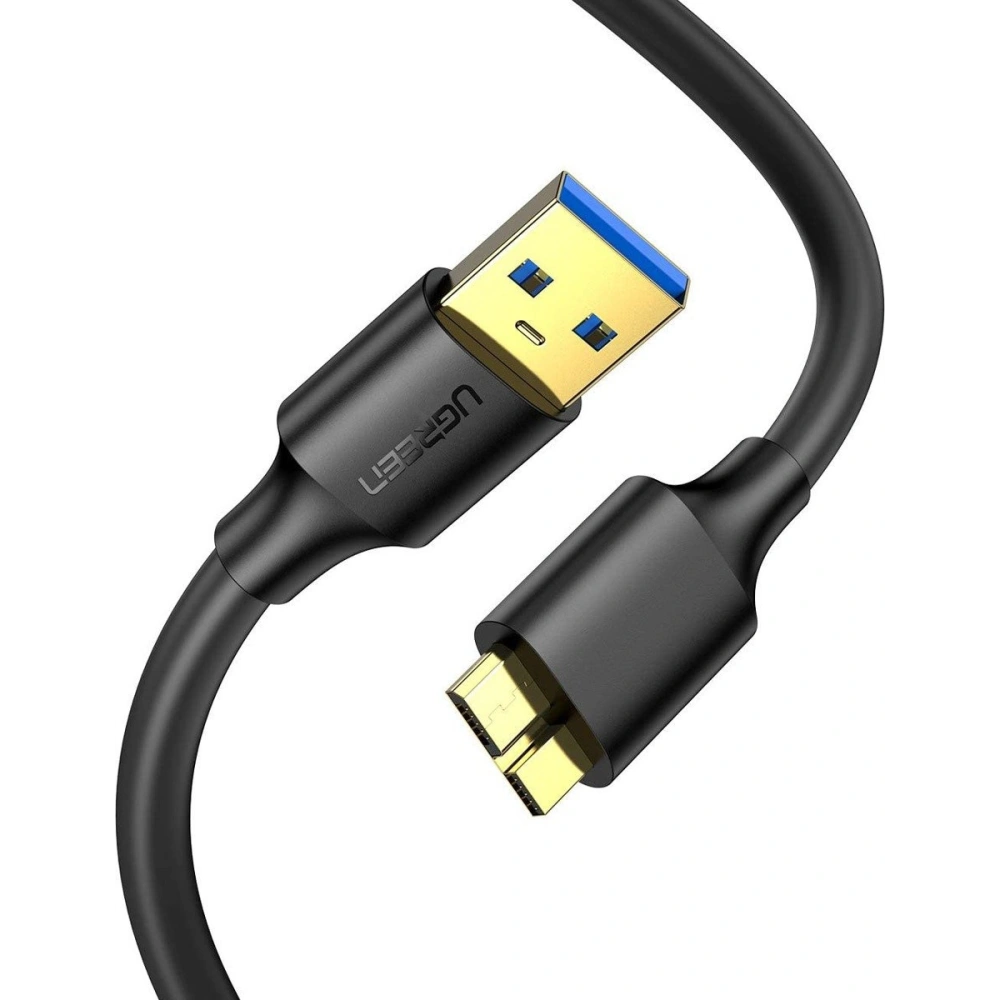 Kabel UGREEN USB-A 3.0/microUSB 3.0 0.5m (czarny)